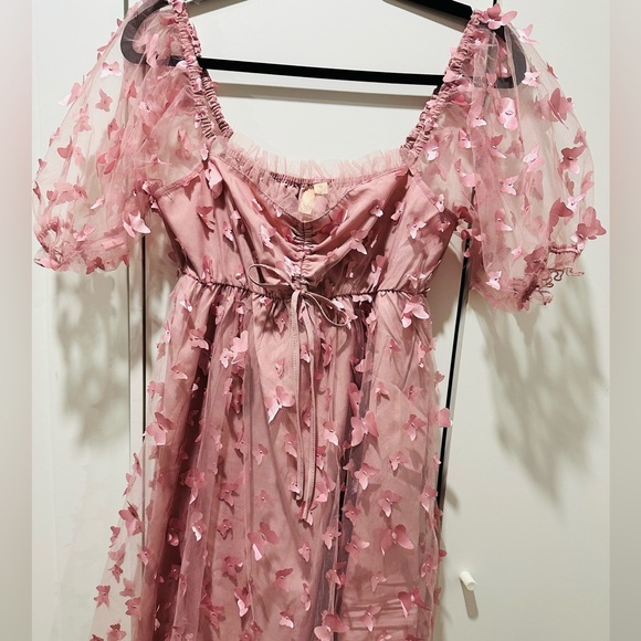 Pink Frill Dress - Picture 3 of 5